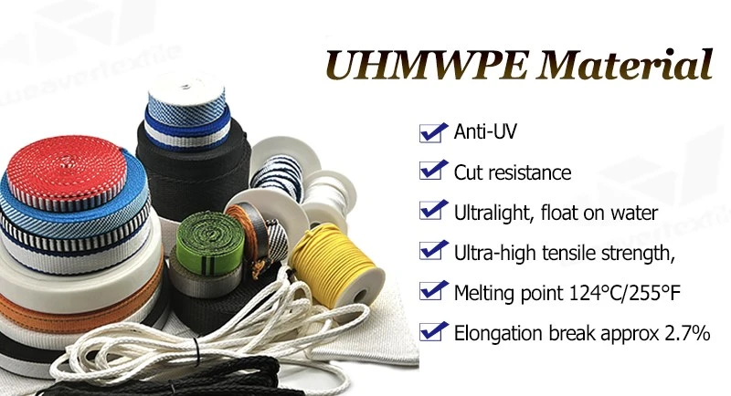 uhmwpe webbing Custom uhmwpe webbing Custom