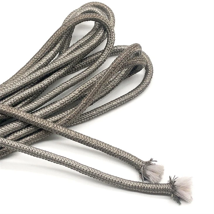 Corda elàstica de fibra de plata metàl·lica